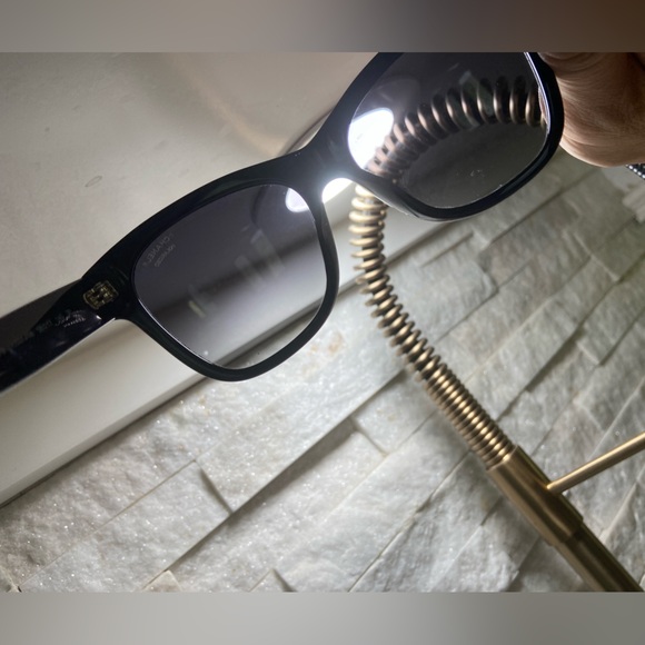 100% AUTH SQUARE CHANEL POLARIZED SUNGLASSES BLACK RECEIPT , CASE , TAG - Picture 16 of 17